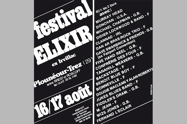 1980 : affiche du festival Elixir
